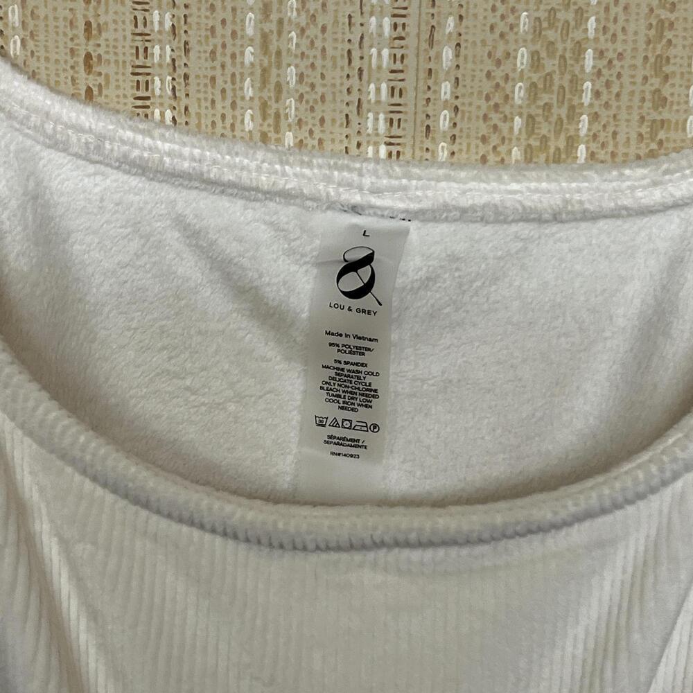 LOFT Brushed Rib Square Neck Bralette - Picture 2 of 3
